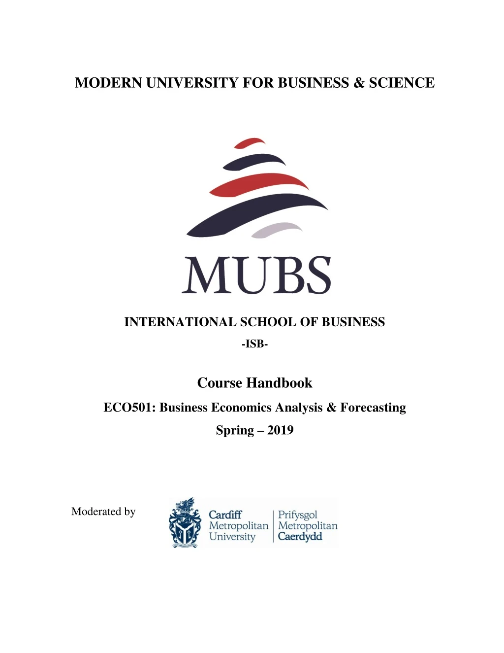 modern university for business science