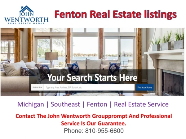 Fenton Real Estate | Find Homes for Sale in Fenton MI