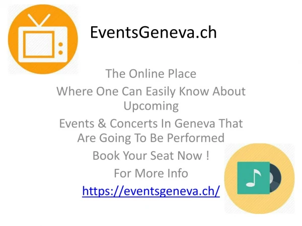Concerts And Events In Geneva - That One Should Not Miss
