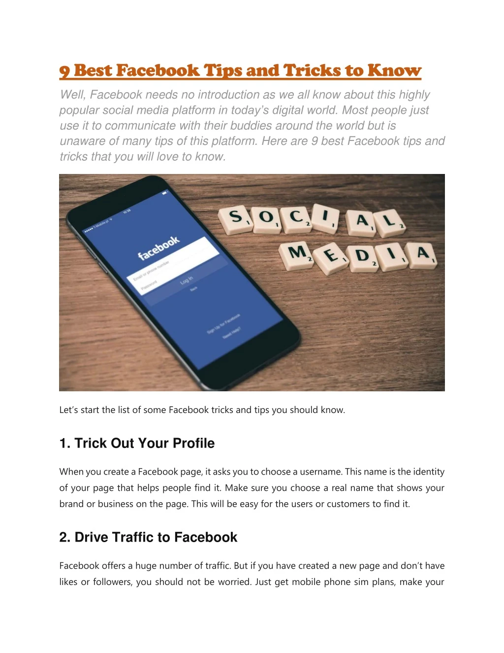 9 best facebook tips and tricks to know