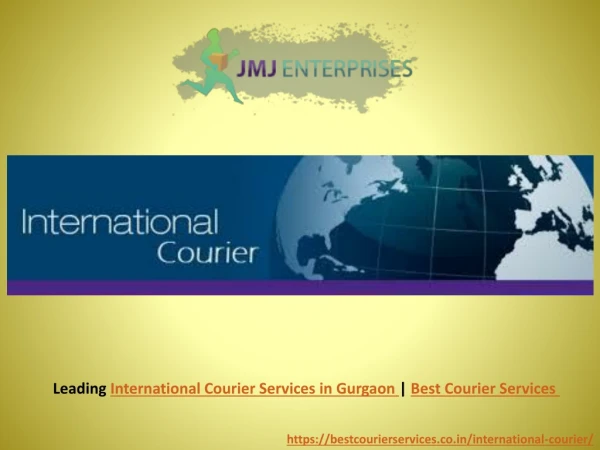International Courier Services in Gurgaon