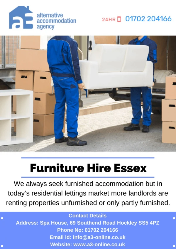 Furniture Hire Essex