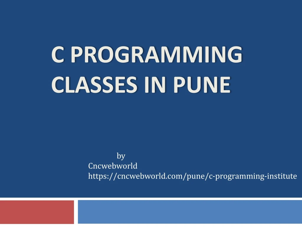 c programming classes in pune