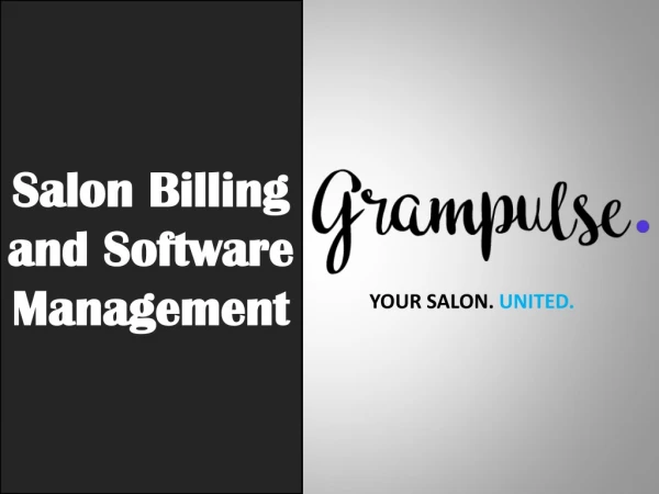 Grampulse billing software for salon and spa
