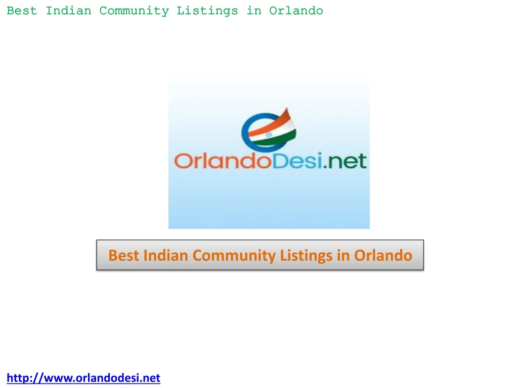best indian community listings in orlando