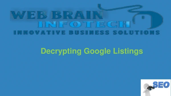 Decrypting Google Listings