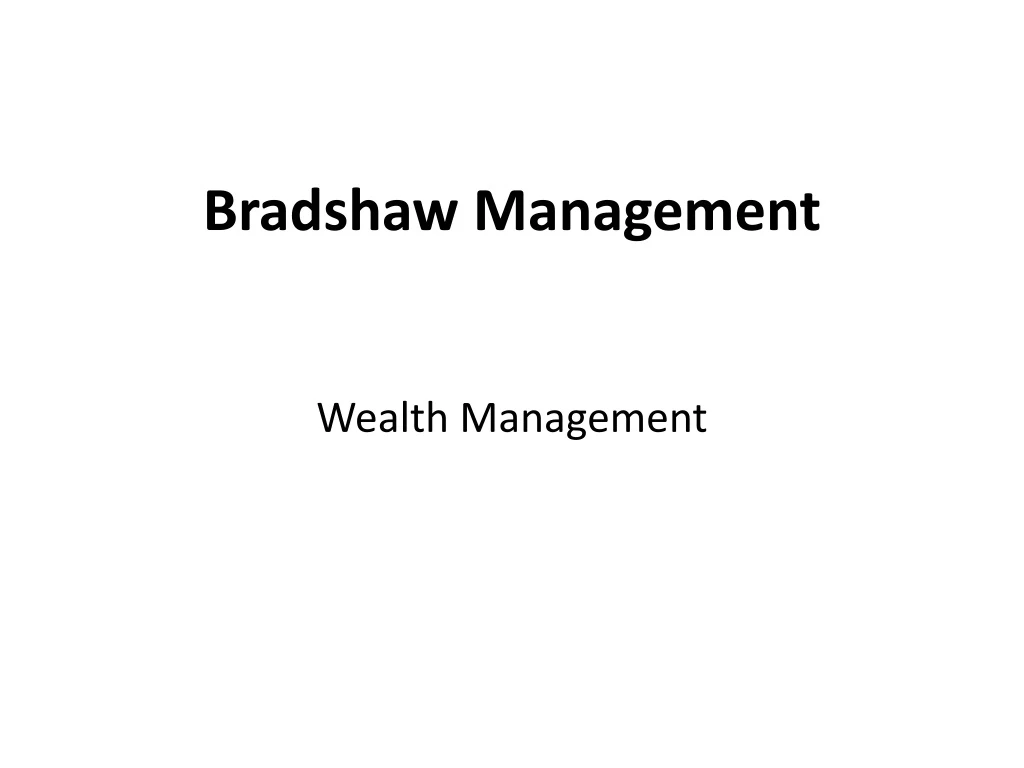 bradshaw management