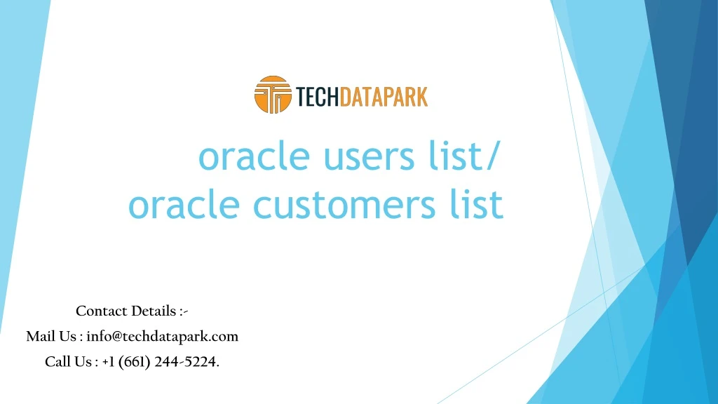 oracle users list oracle customers list