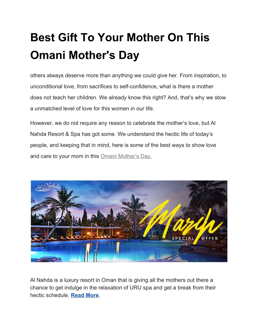 best gift to your mother on this omani mother