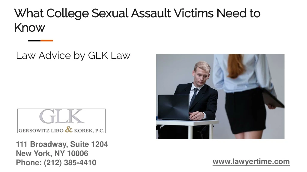 what college sexual assault victims need to know