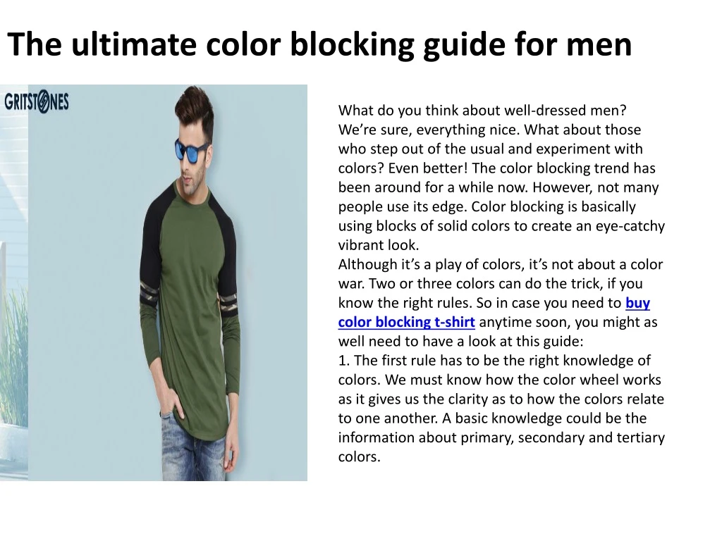 the ultimate color blocking guide for men