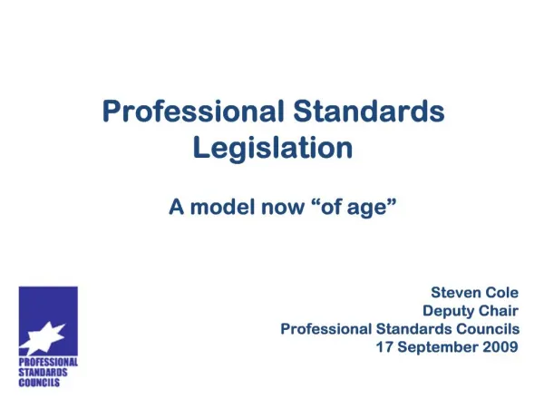 Professional Standards Legislation