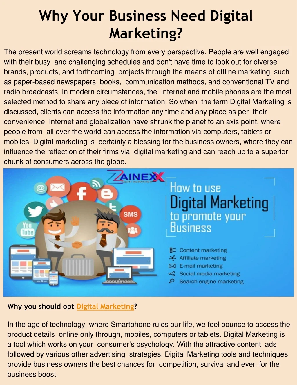 why your business need digital marketing