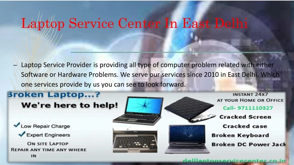 laptop service center in east delhi