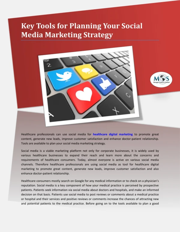 Key Tools for Planning Your Social Media Marketing Strategy