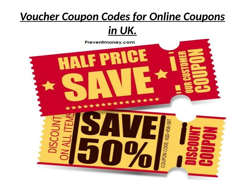 voucher coupon codes for online coupons in uk