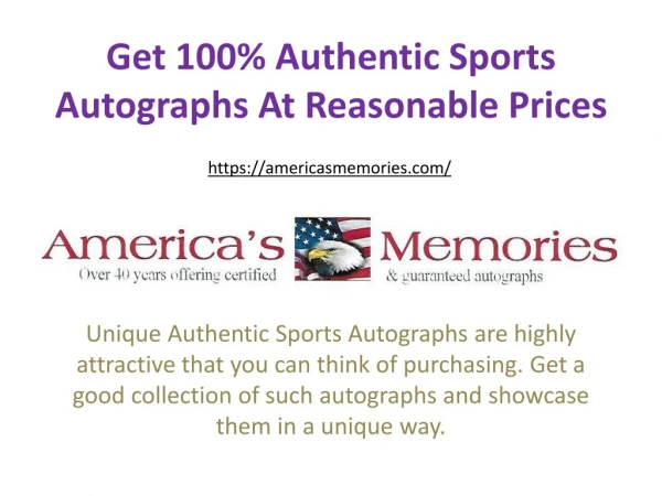 Get 100% Authentic Sports Autographs At Reasonable Prices
