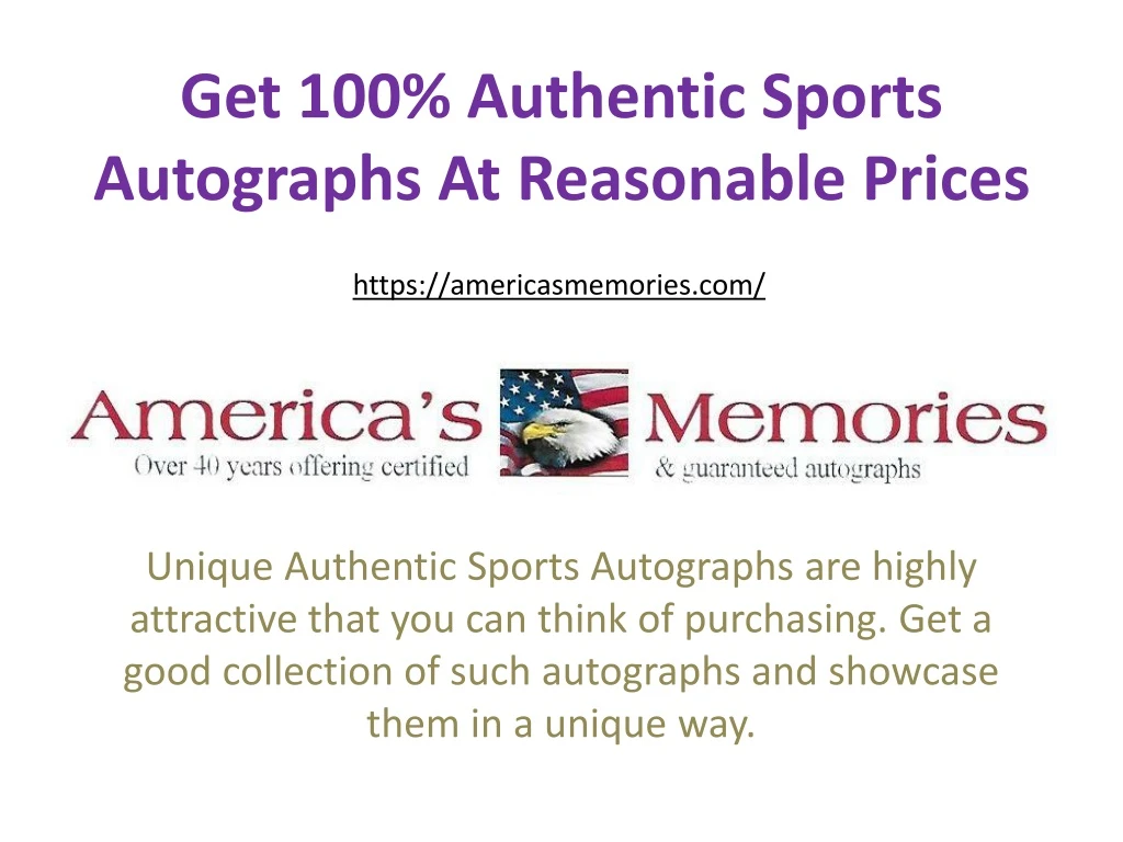 get 100 authentic sports autographs at reasonable prices