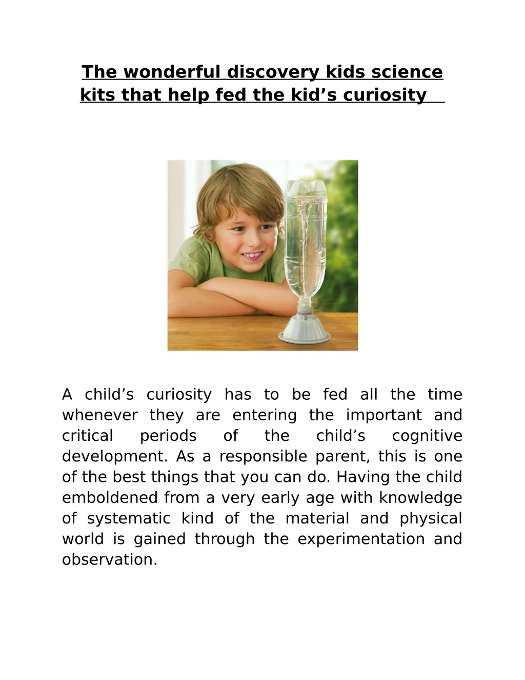 the wonderful discovery kids science kits that
