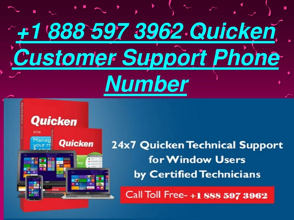 1 888 597 3962 quicken customer support phone number