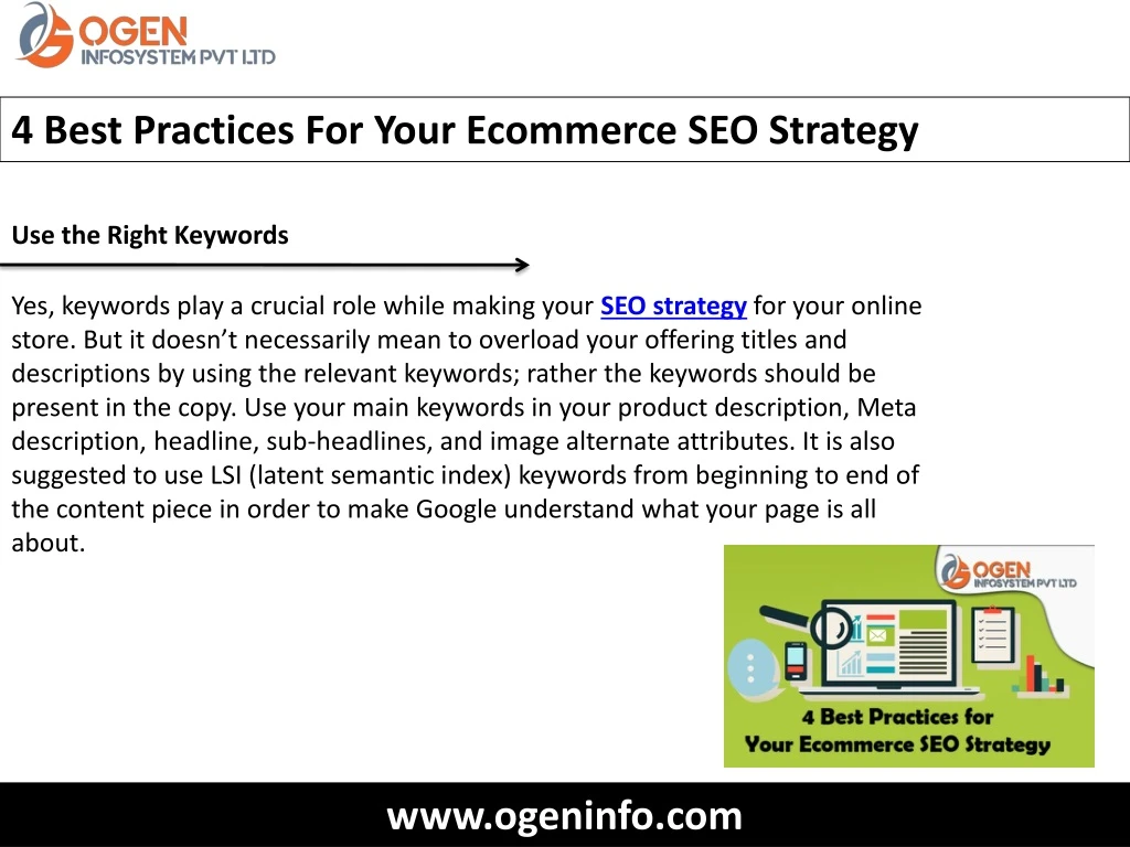 4 best practices for your ecommerce seo strategy