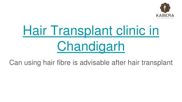 Using hair fibre is advisable after a hair transplant?