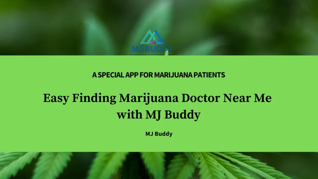 a special app for marijuana patients