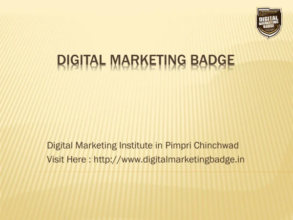 Digital Marketing Training Institute in Pimpri Chinchwad | DMB