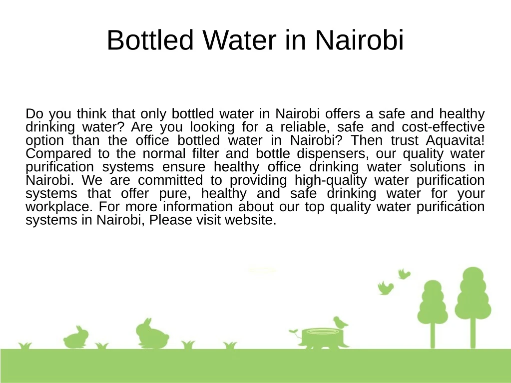 bottled water in nairobi
