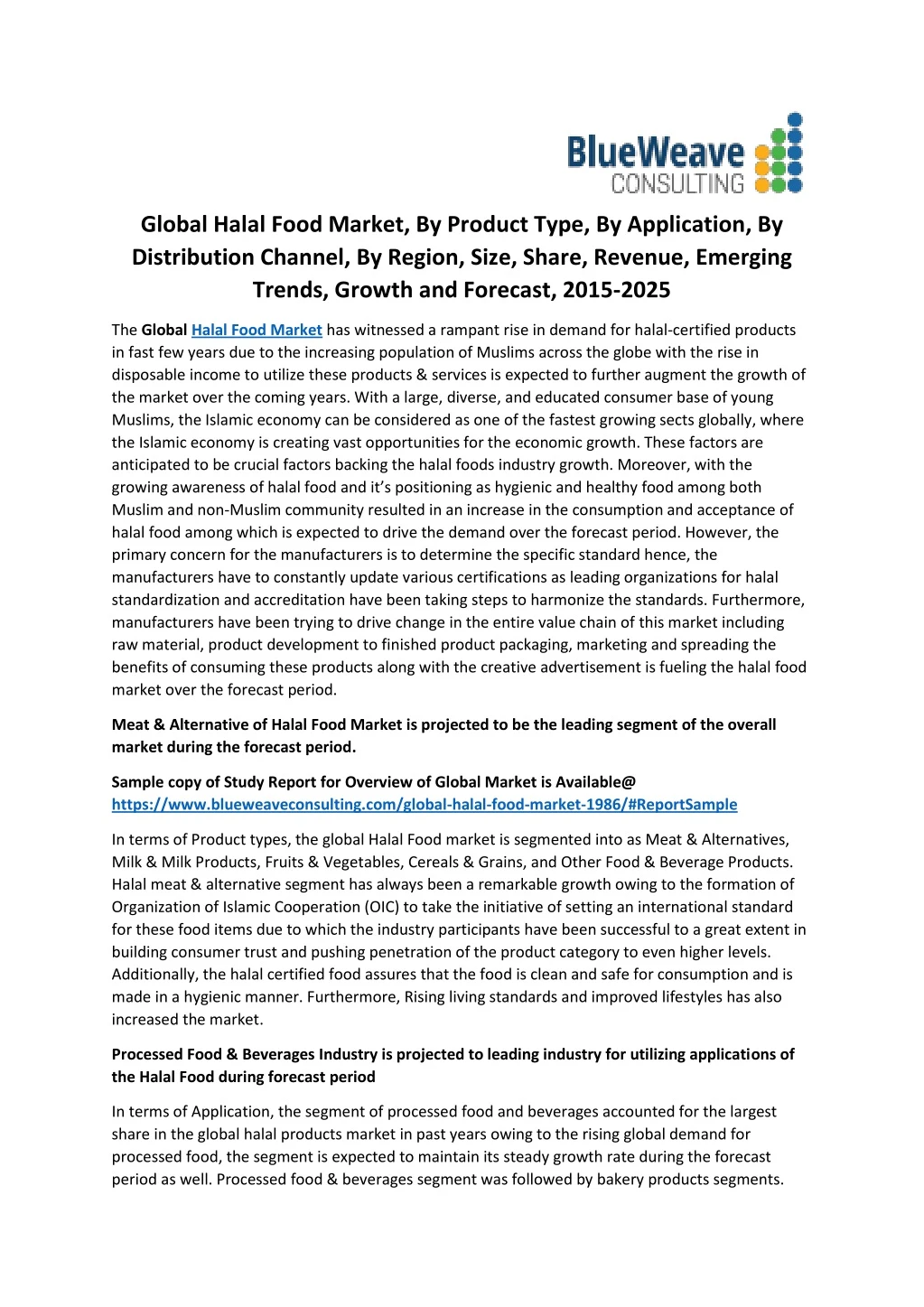 global halal food market by product type