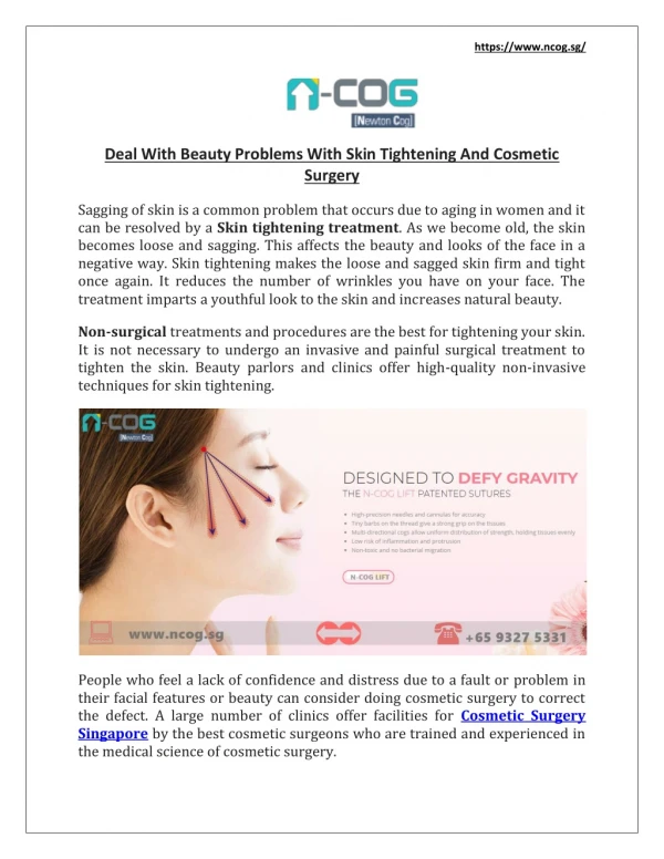 Cosmetic Surgery Singapore