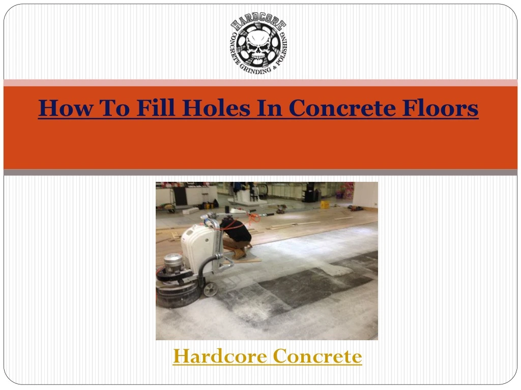 how to fill holes in concrete floors