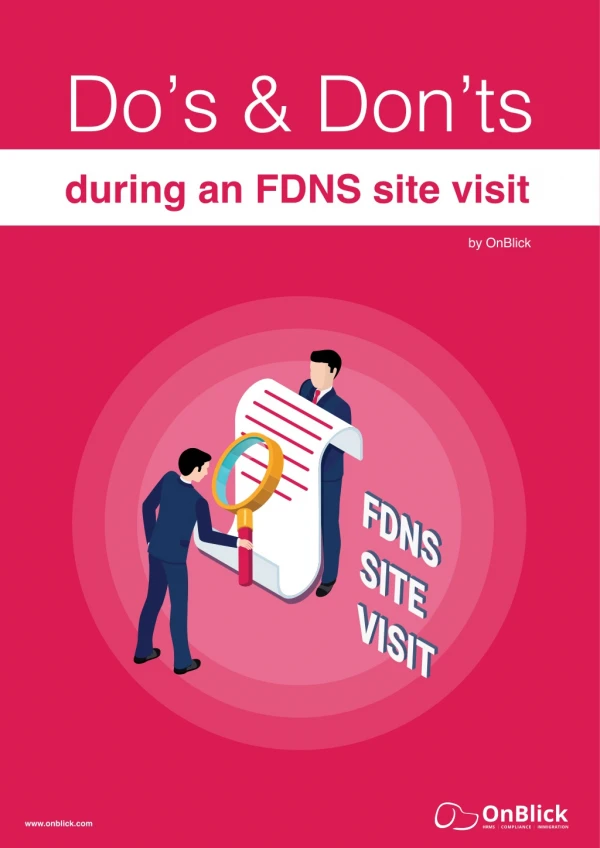 How To Prepare For FDNS Site Visit?