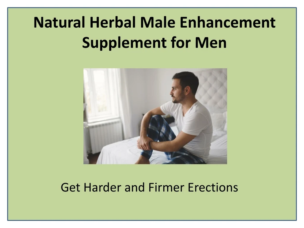natural herbal male enhancement supplement for men