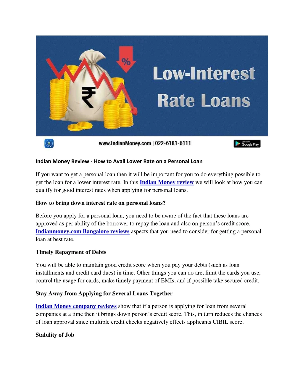 indian money review how to avail lower rate
