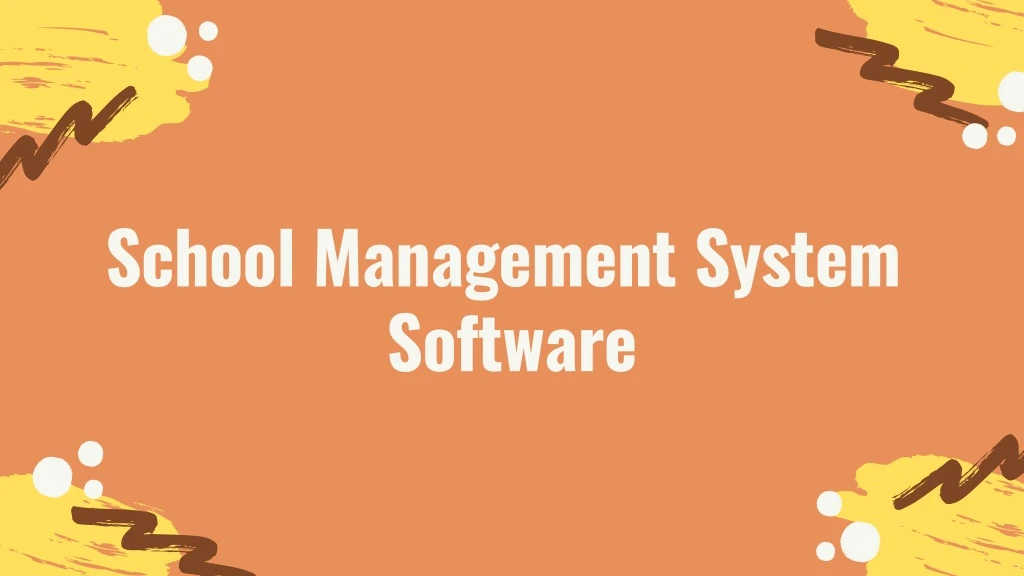 school management system software