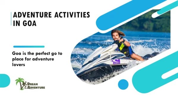 Adventure activities in Goa - Get away from your daily schedule and add some fun to your life