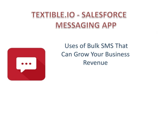 Textible.io Salesforce Text Messaging App