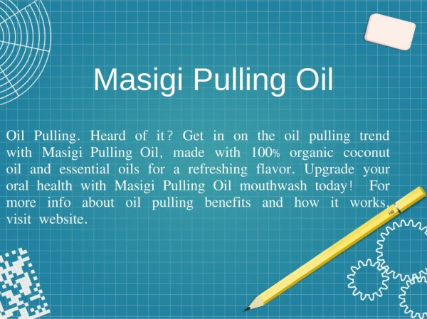 Best Quality Masigi Pulling Oil