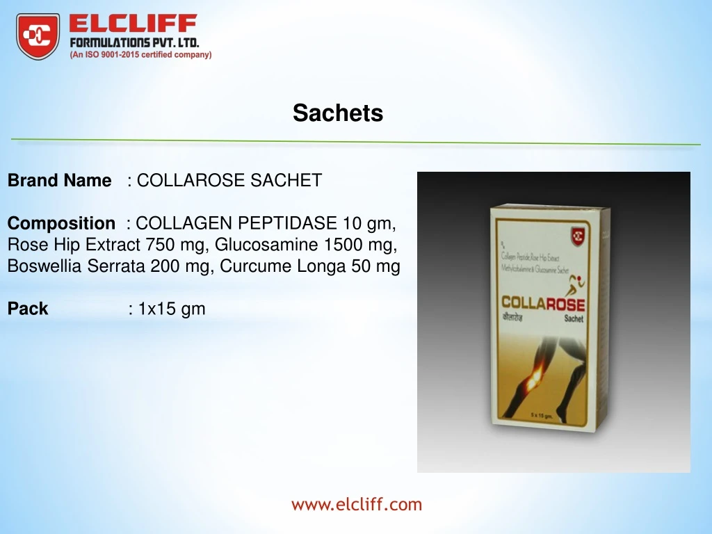 sachets brand name collarose sachet composition