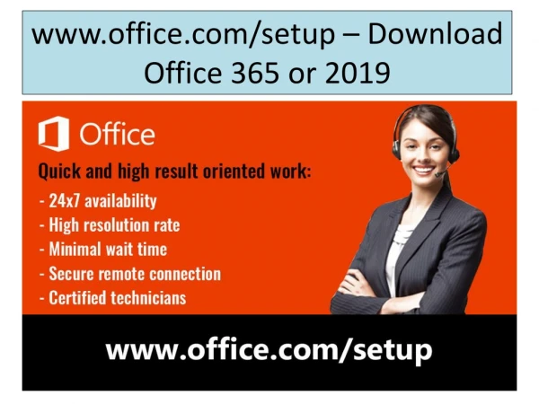 www.office.com/setup - Office Setup - Download and install Office 365 or 2019