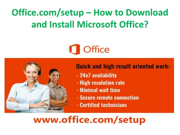 office.com/setup -How to Download and Install Microsoft Office