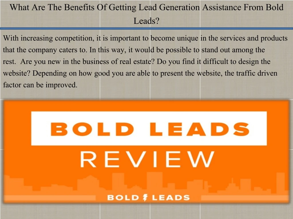 what are the benefits of getting lead generation