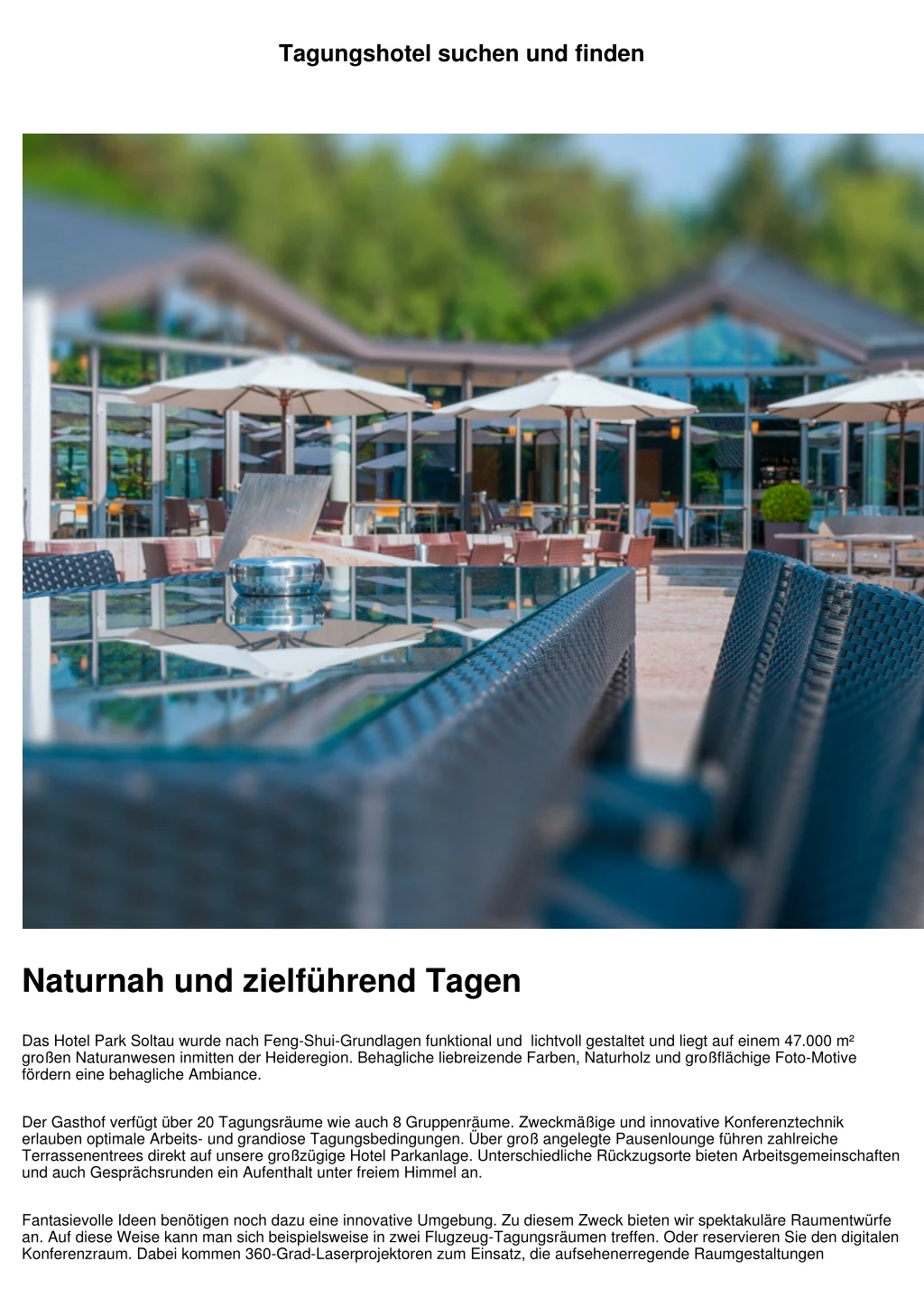 tagungshotel suchen und finden