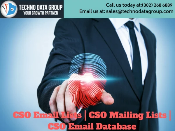 CSO Email Lists | CSO Mailing Lists | CSO Email Database in usa