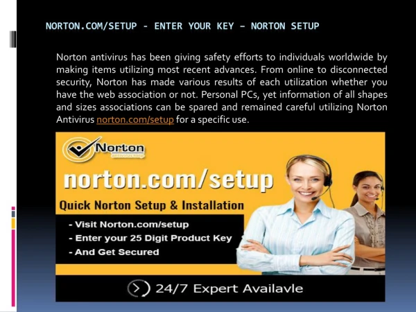 norton.com/setup - enter your key - www.norton.com/setup