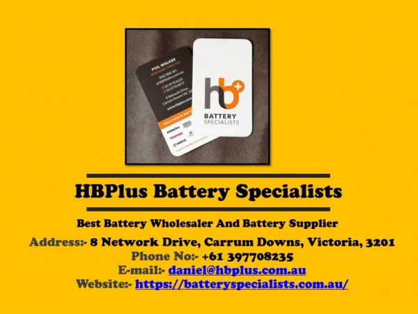 Battery Specialists | Battery World & Batteries Direct Wholesale Supplier