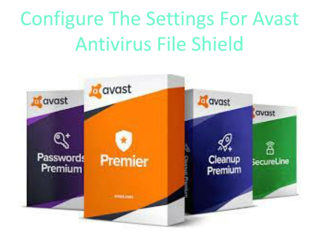 configure the settings for avast antivirus file