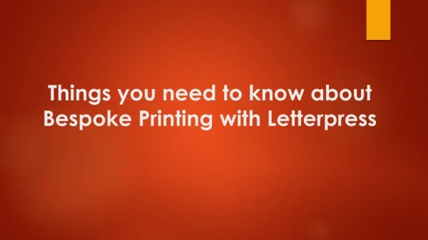 Bespoke Printing with Letterpress - Things you need to know