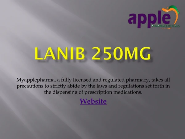 Lanib 250mg Tablet - Myapplepharma